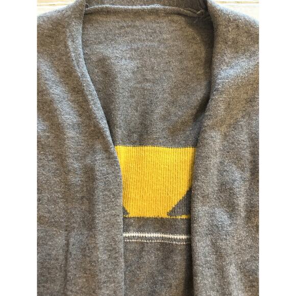 2017 Fendi Monster Bug Eye Women’s Small Gray Cardigan Sweater Open Front Cotton - Picture 9 of 16